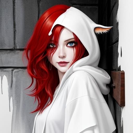 Mischievous Monster Peeking: Watercolor Art