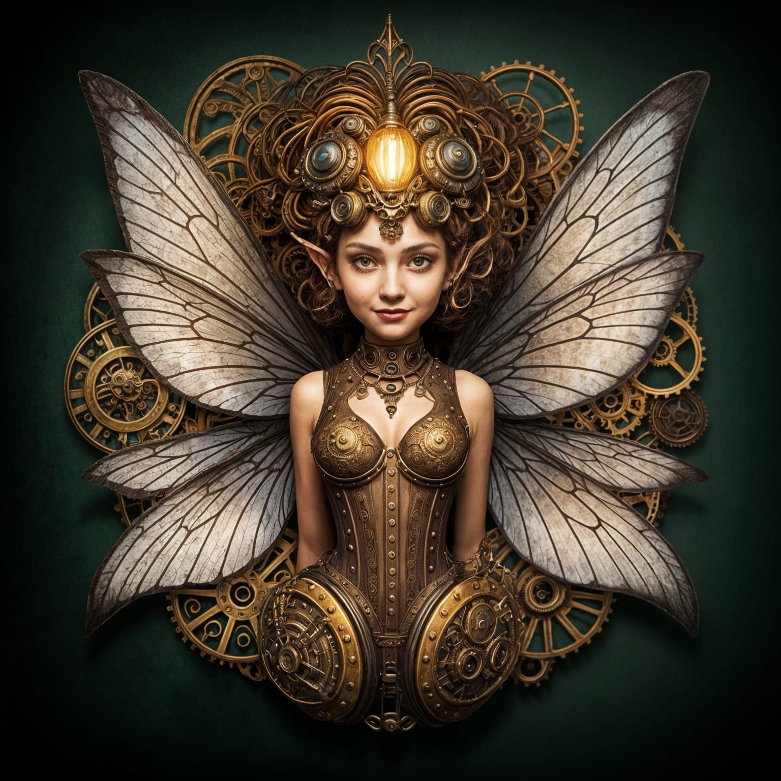 Steampunk Fairy in Dark Whimsy