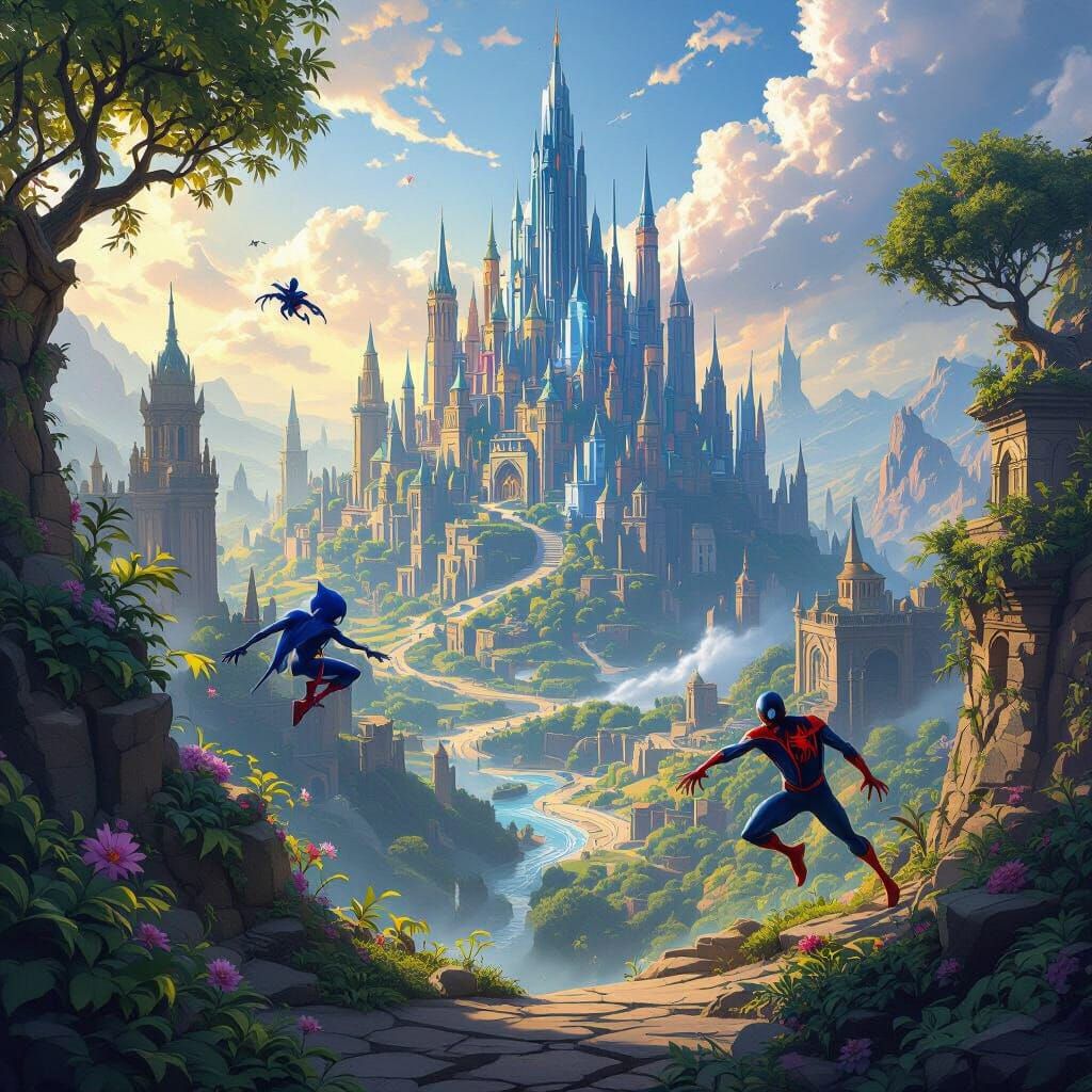 Magic The Gathering World Blending Bloomburrow, Sonic & Spid...