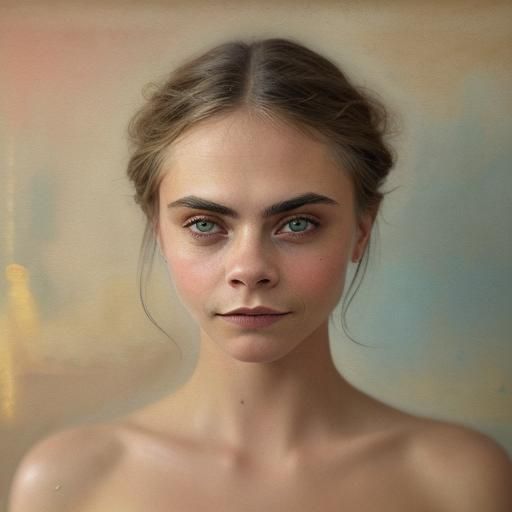 Cara Delevingne in Dreamy Seaside Landscape