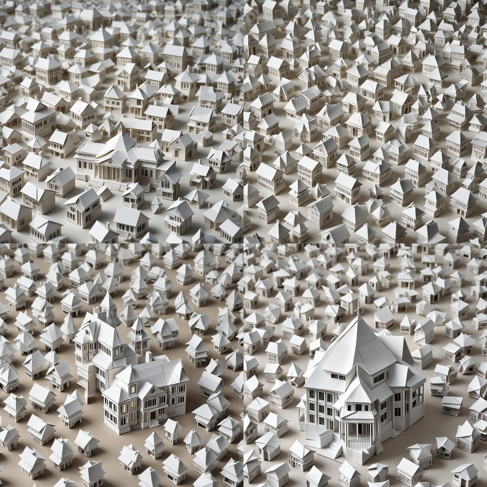 The Origami White House in 8K Resolution