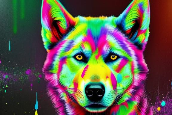 Neon husky