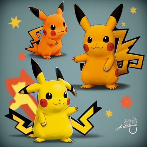 Cute Pikachu Charmander Plush Toy