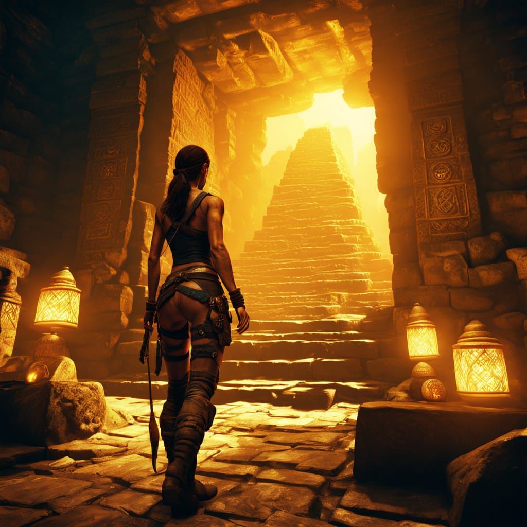 Laura Croft's Mayan Temple Treasure Hunt