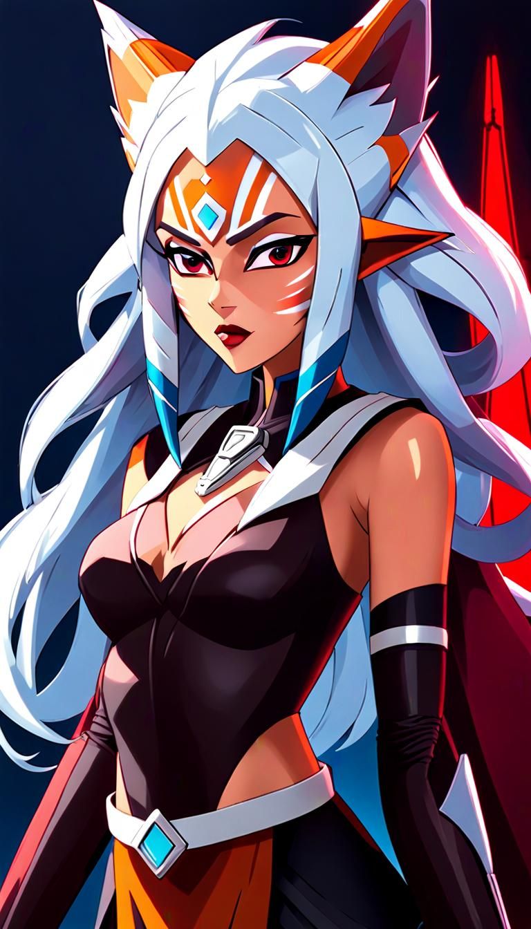 Ahsoka Tano as Vampire: Dark Fantasy Art