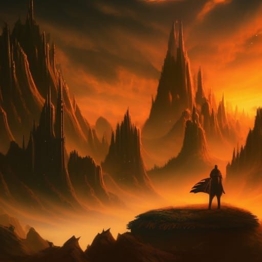 Fantastical Landscape in Detailed Matte Painting