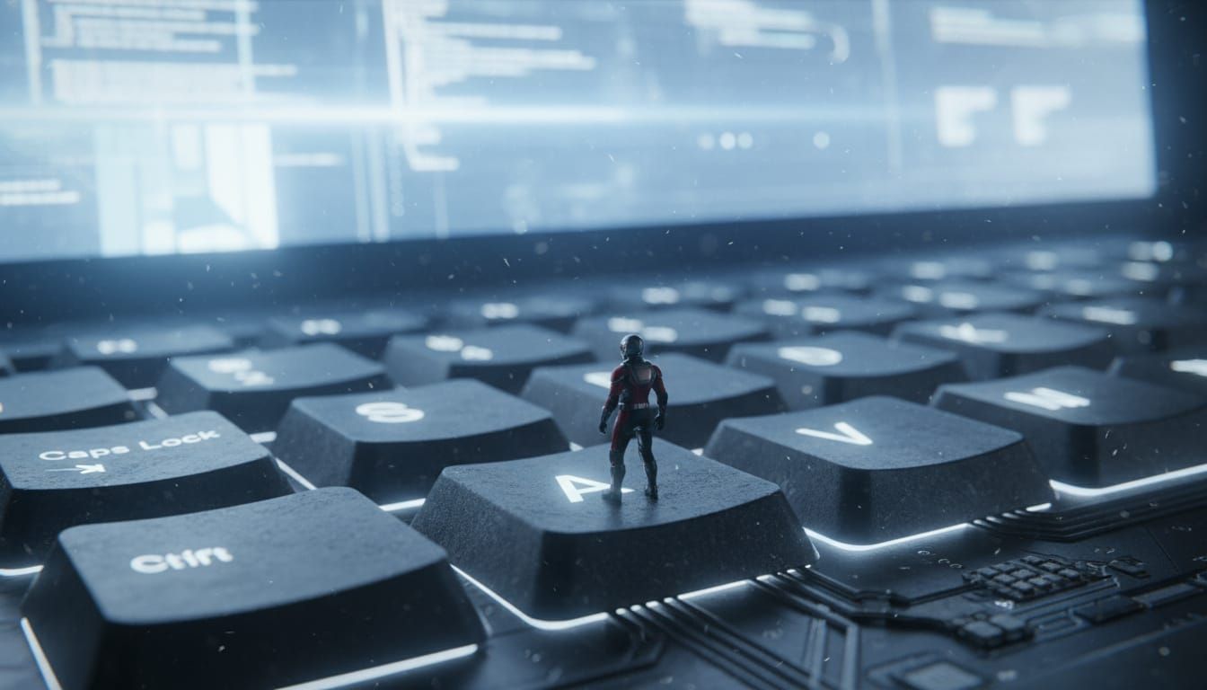 Tiny Human Navigates Giant Keyboard Landscape