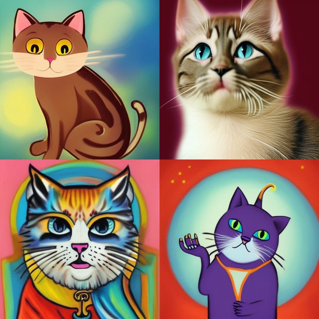 Divine Kitty Cat Digital Rendering