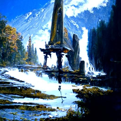 Destiny: Oil Painting in James Gurney Style
