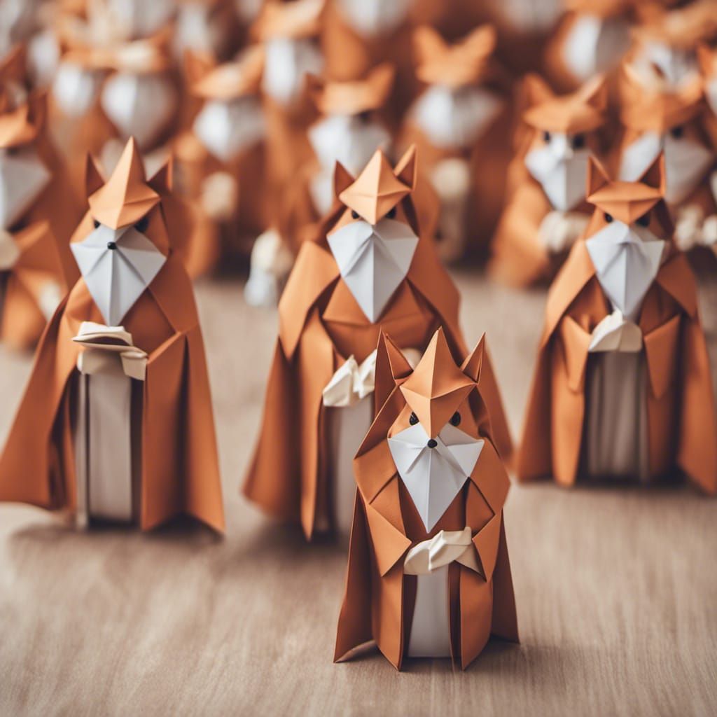 Festive Foxes as Wise Men: An Origami Christmas