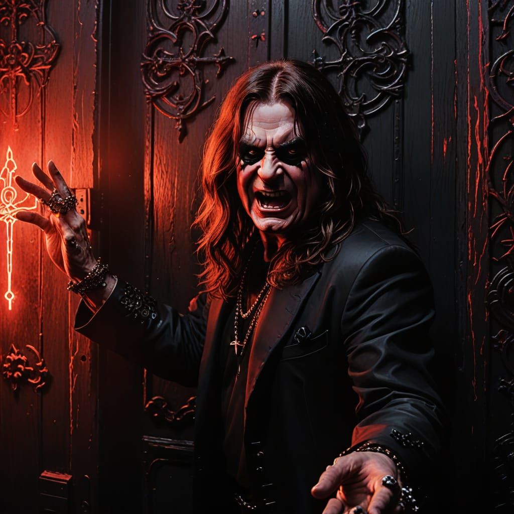 Ozzy Osbourne knocking on Heaven's Door
