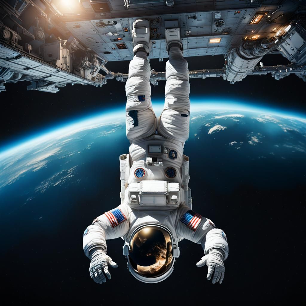 Upsidedown Astronaut!