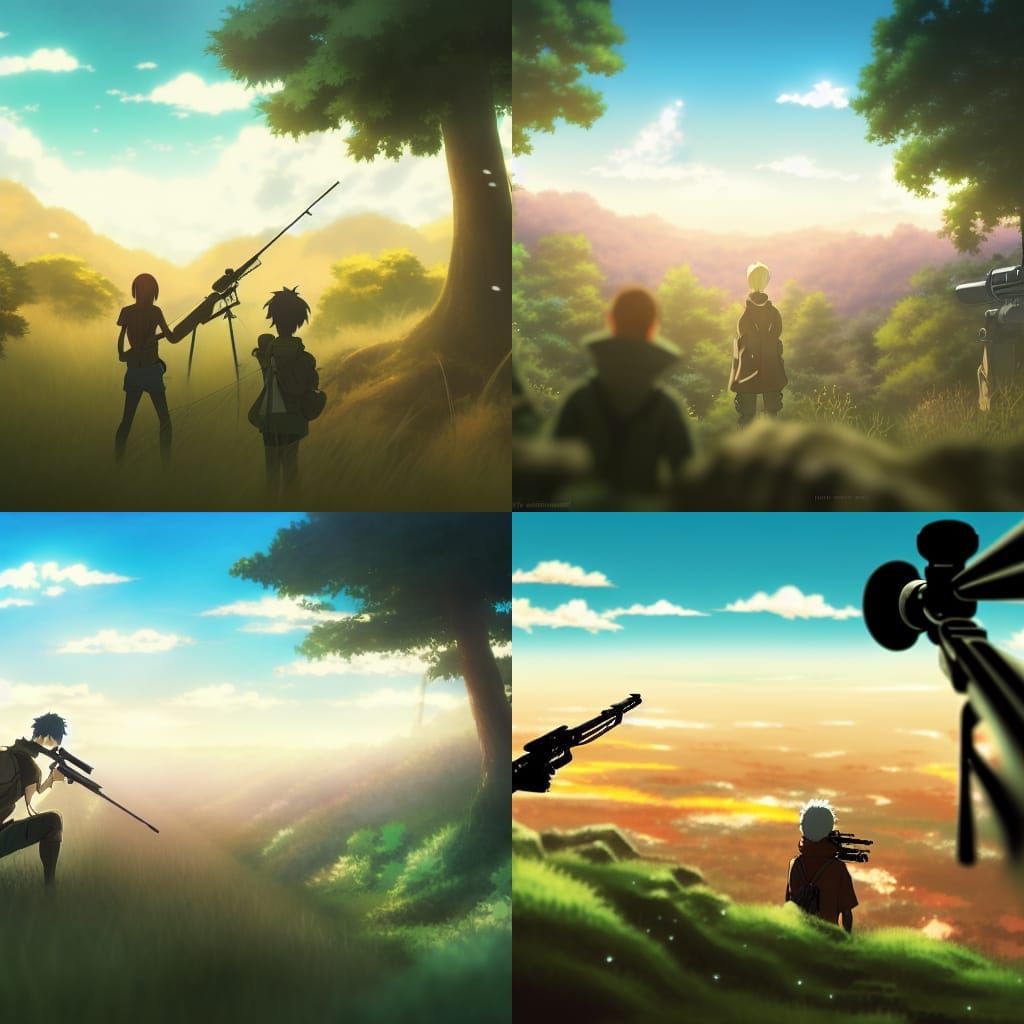 Anime Army Engages Wizard in Ghibli-Style Forest
