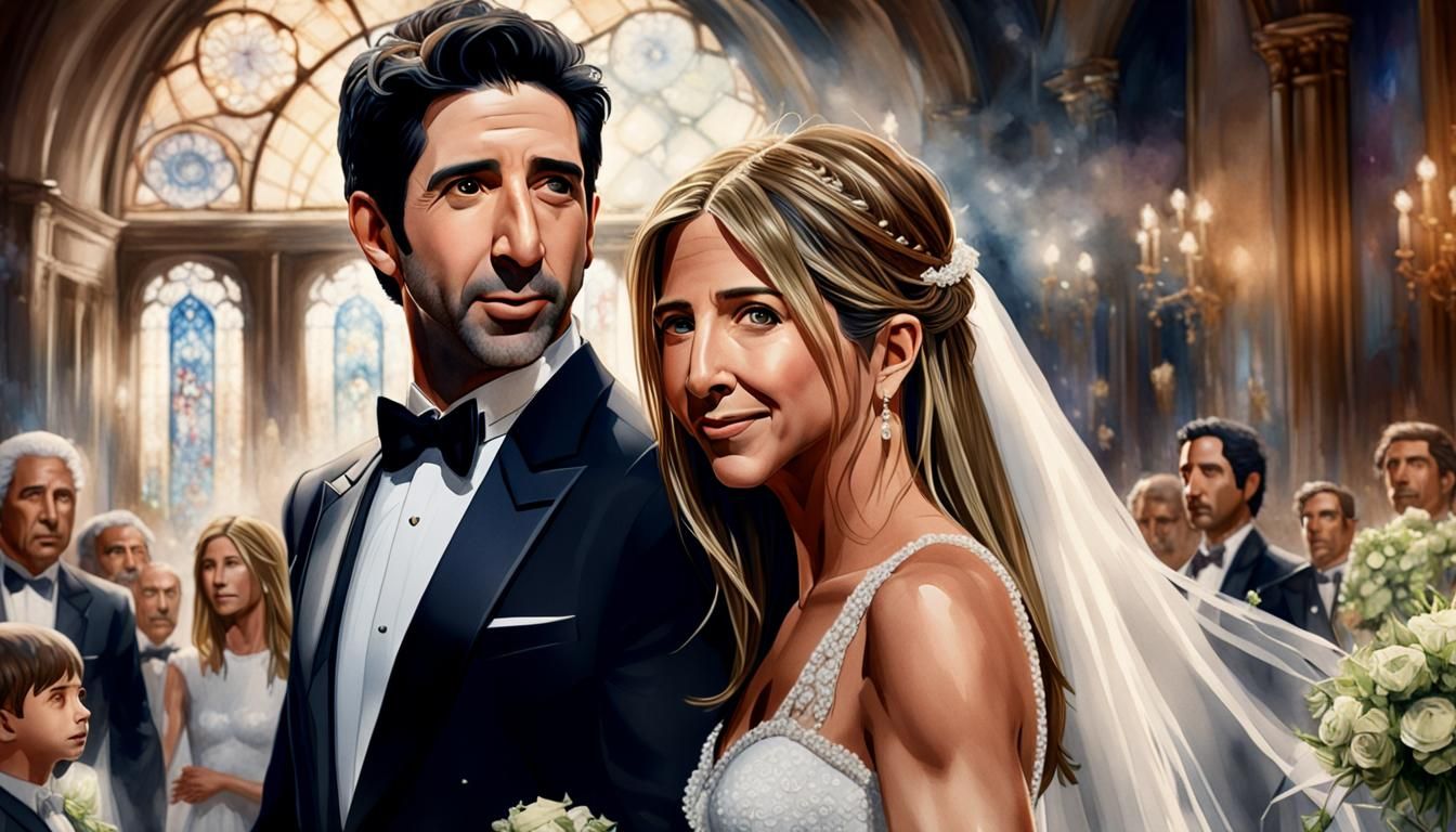 Watercolor Wedding in Dark Fantasy Style