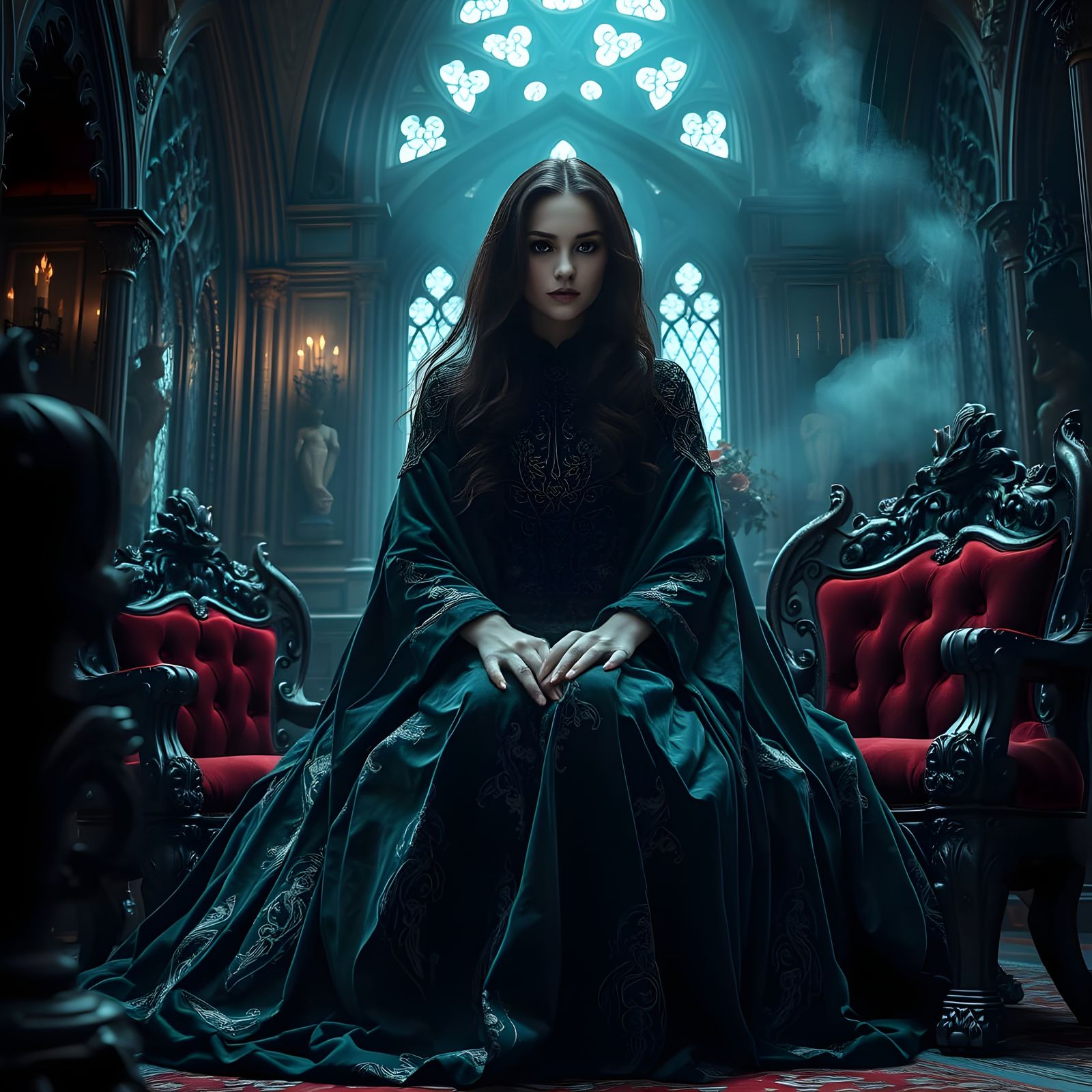 Gothic Dreamscape in Dark, Rich Woods