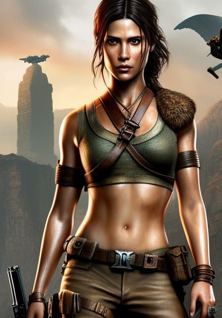 Millie Bobby Brown as Lara Croft 212