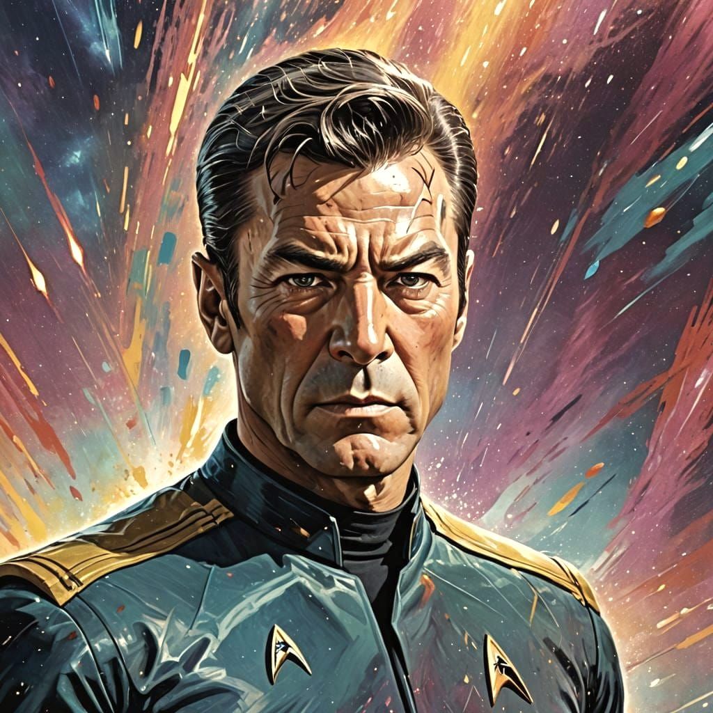 Hyperrealistic Portrait of Spok from Star Trek