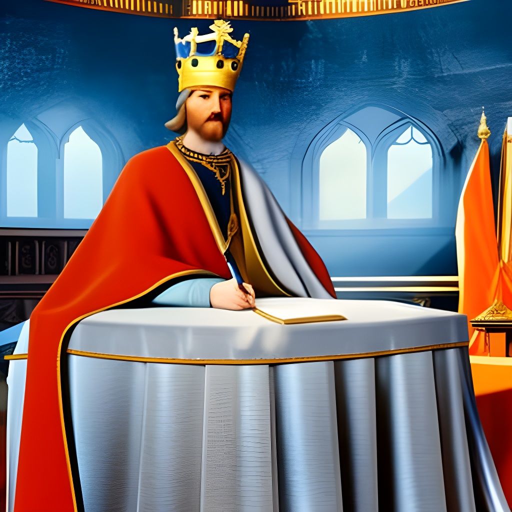 King John signing the  Magna Carta 1215