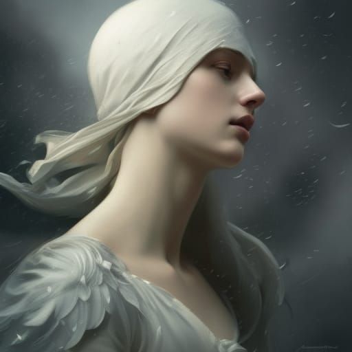 Dove with Olive Branch in Raphael Style