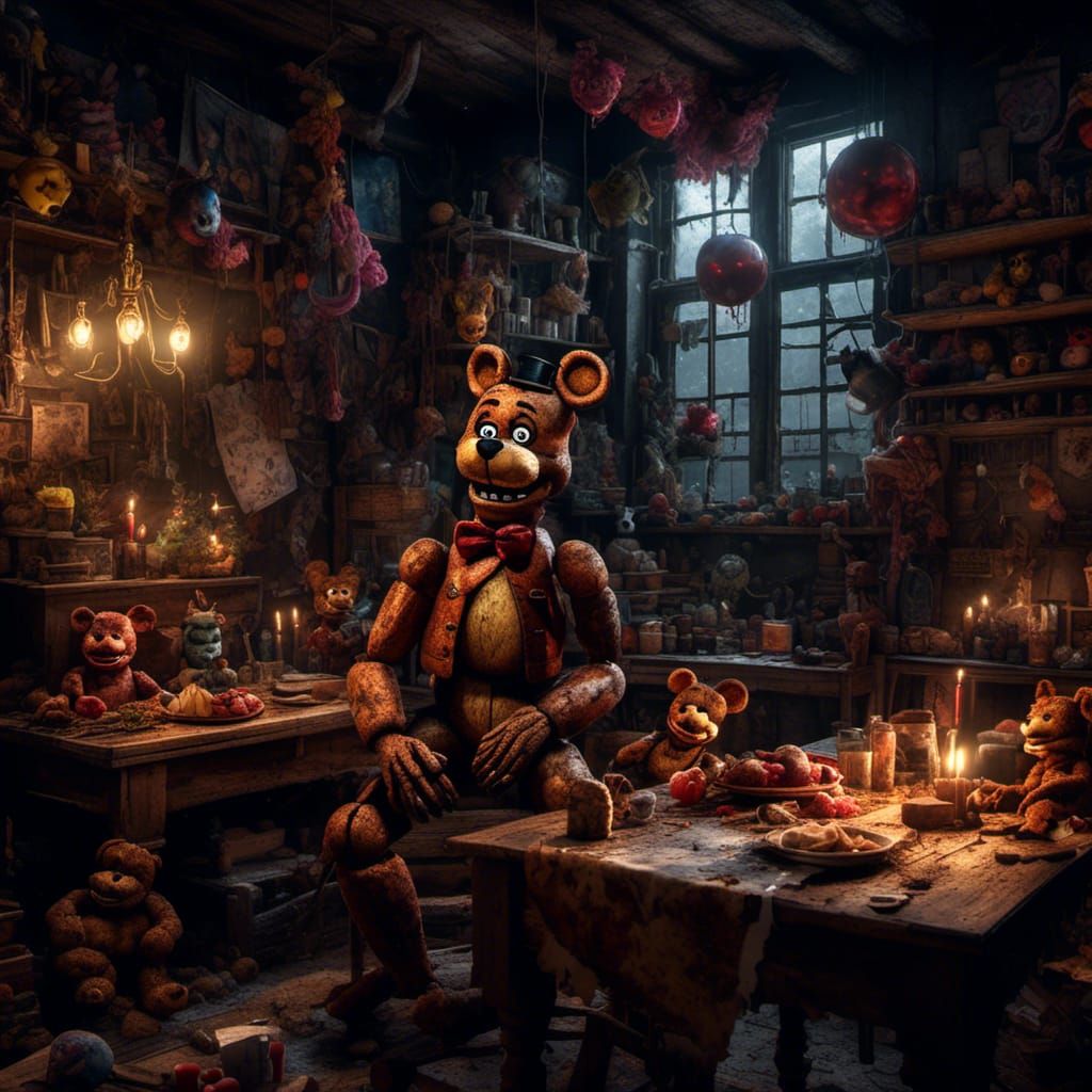 Hyperrealistic Five Nights at Freddy's Render