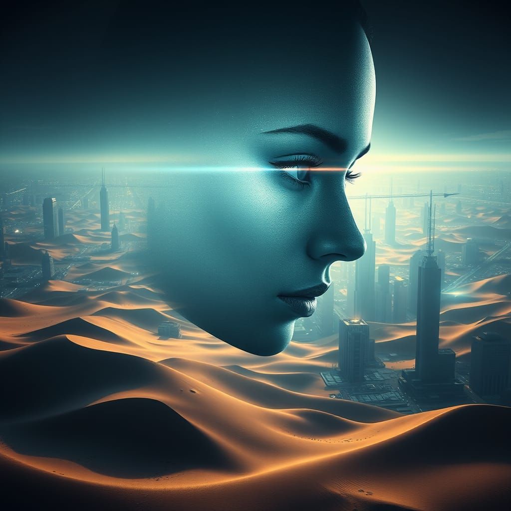 silhouette of a woman's face, perfect eyes, long lashes, dun...