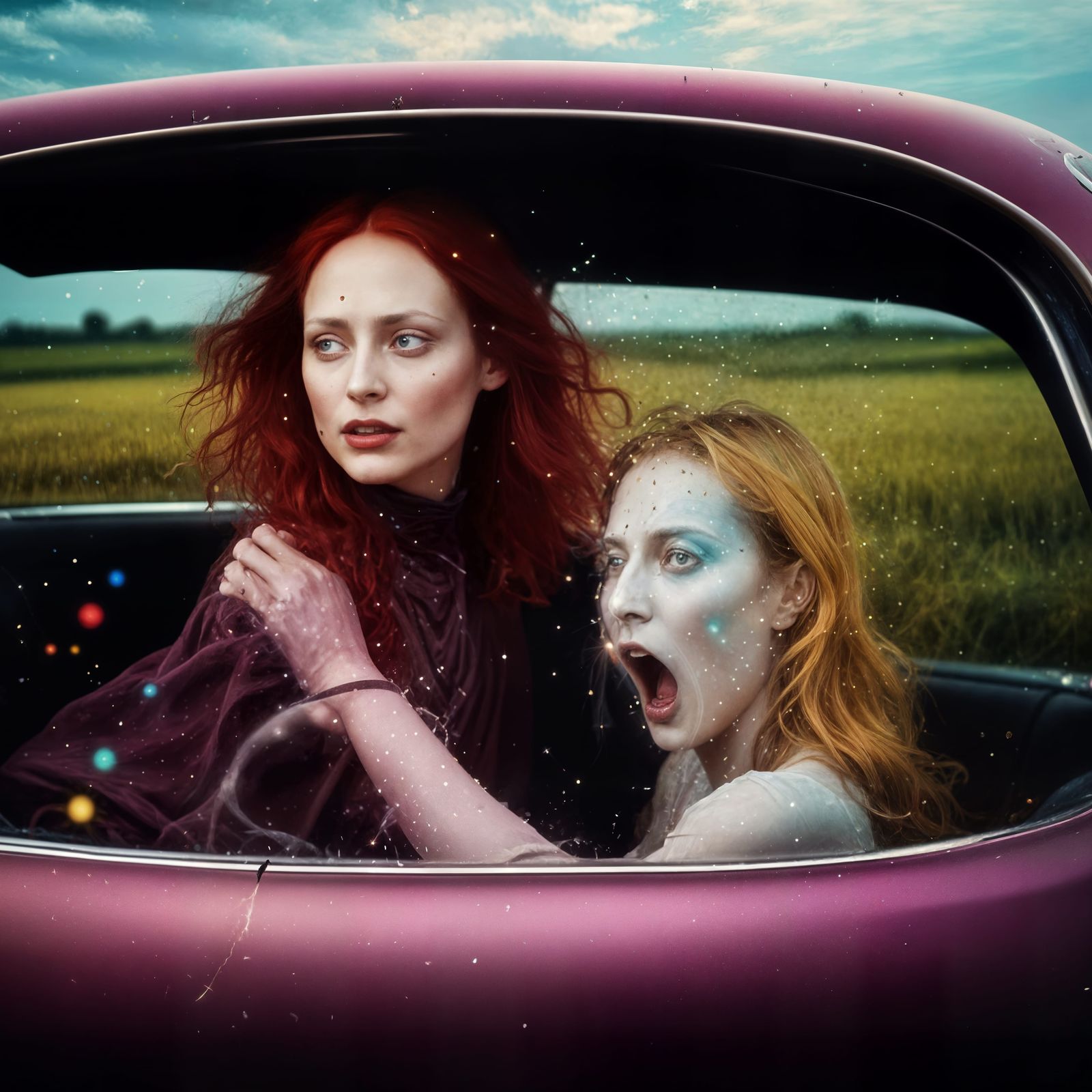 Two Witches: The 'surprised' woman however, is a Wanted Witc...