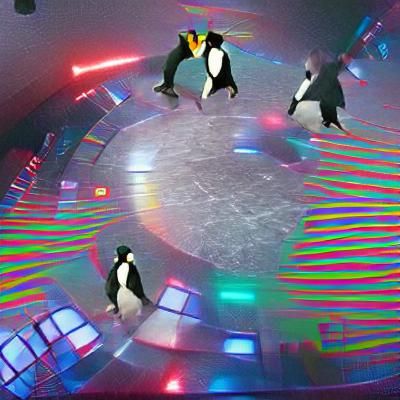 Penguin Dancing at the Disco