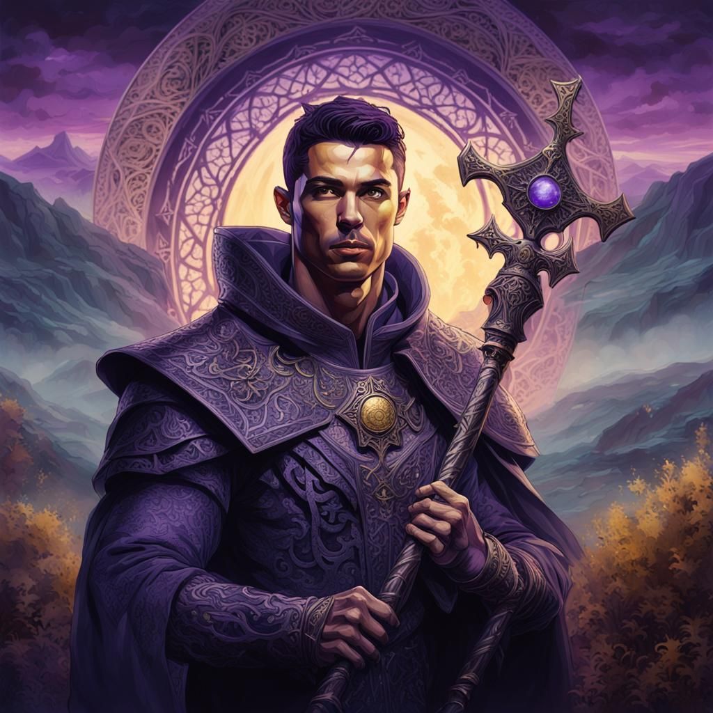 Cristiano Ronaldo as Dark Fantasy Character