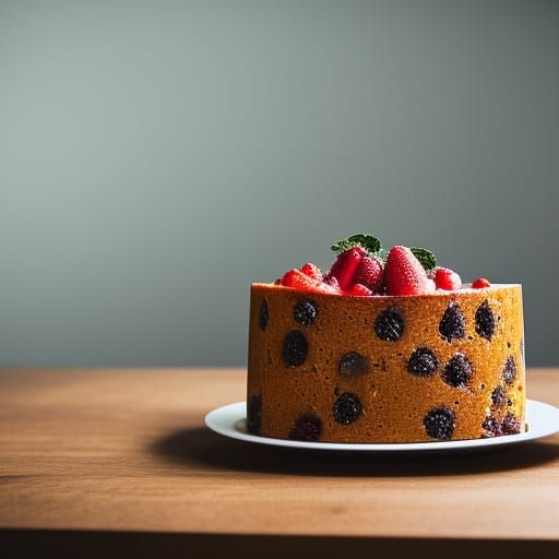 Delicious Fruit Cake in Professional Photography