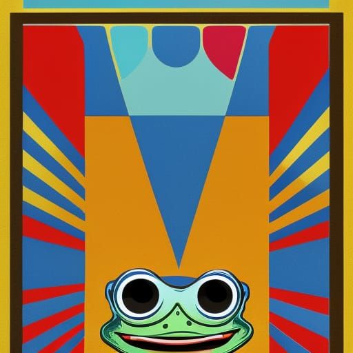 Crazy Frog in Pop Art Screen Print