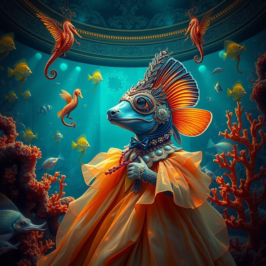 Dogfish Queen at Underwater Masquerade Ball