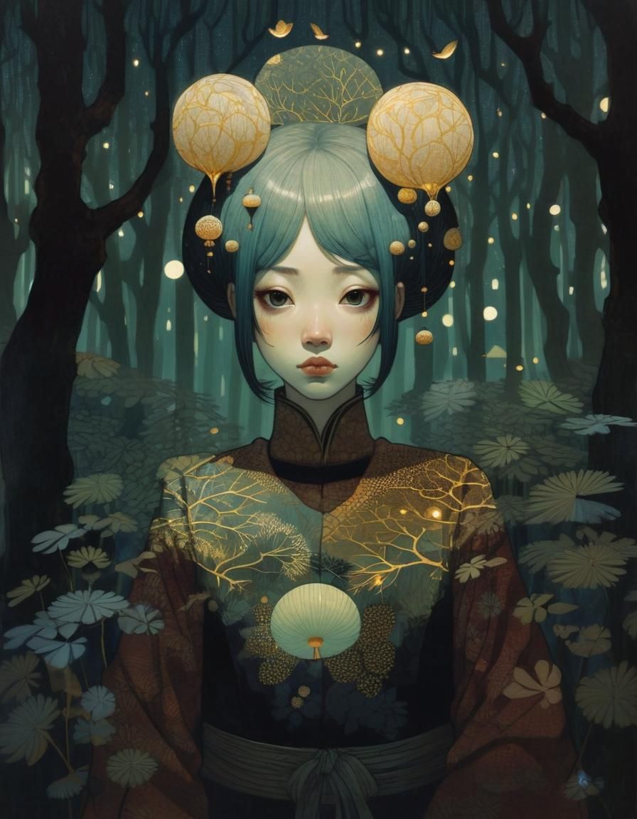 Girl in Forest: Contemporary Japanese Illustration