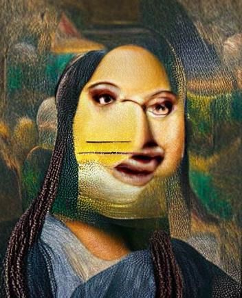 AI Rendition of the Mona Lisa Portrait