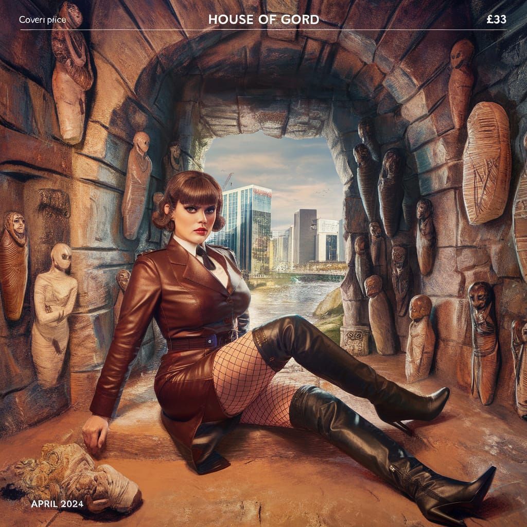 Velma Dinkley in Tomb with Mummies, Matte Painting