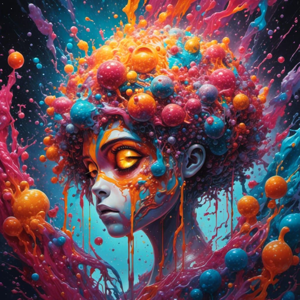 Colorful Graffiti Art: Psychology Laboratory of Emotions