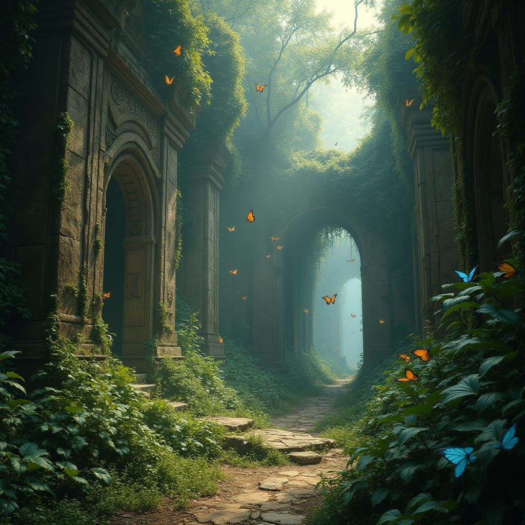 Ancient Lost City Teeming with Vibrant Life