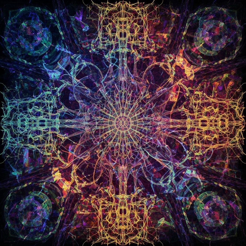 Surreal Bio Art Collage of Mind and Heart