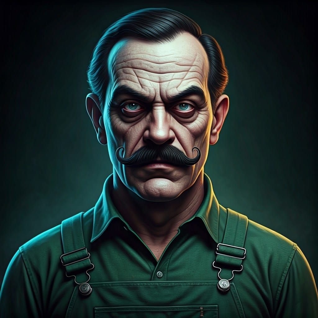 Weegee, the Twisted Horror, Glares with Soulless Intensity