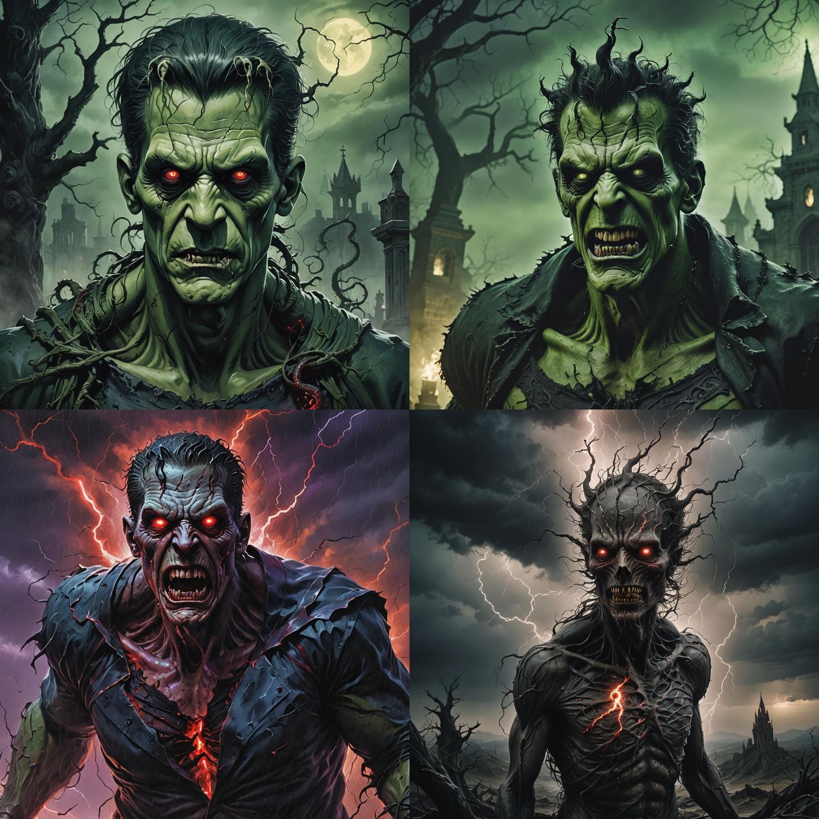Venomized Frankenstein Horror in Gothic Style