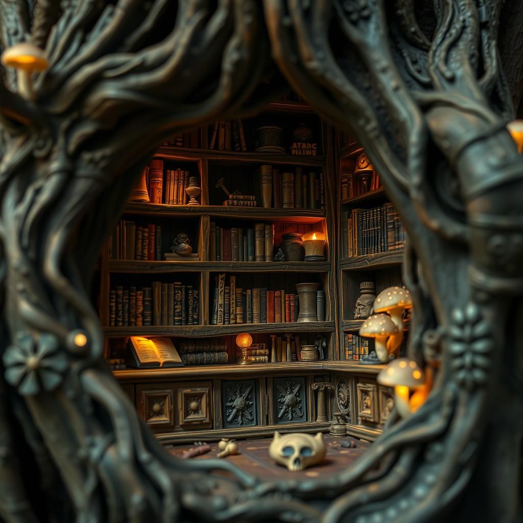 abandoned apothecary library for the little people who lived...