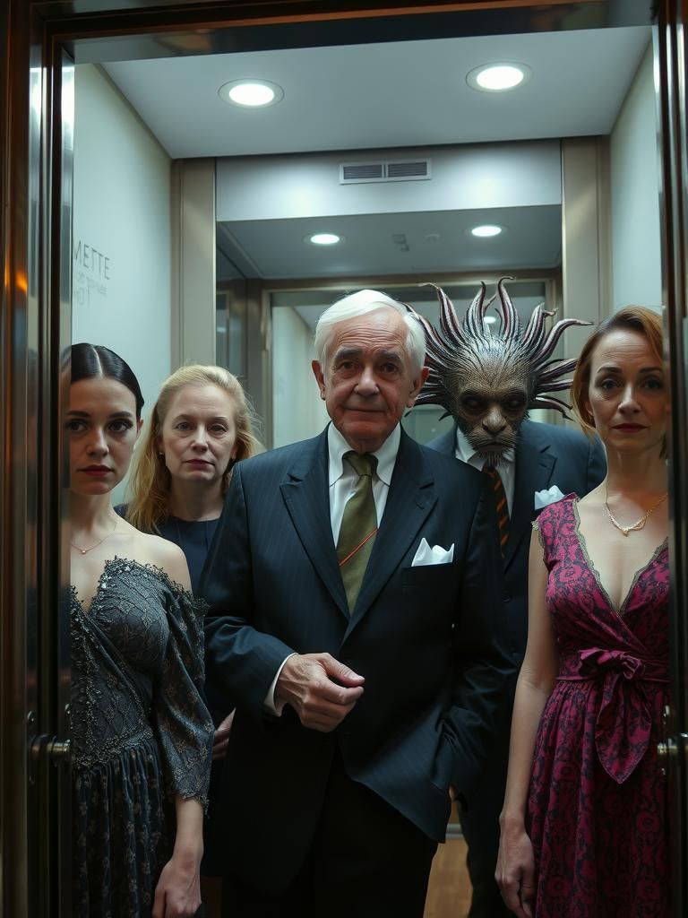 Unsettling Hotel Guests in Ethereal Lighting