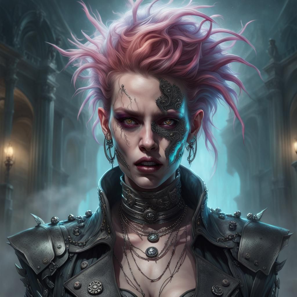 Cyborg Punk Rocker with Uncontrollable Powers