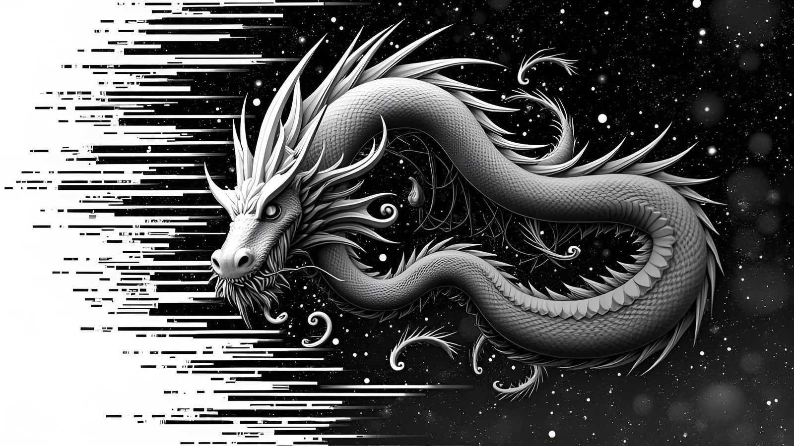 Corrupted ASCII Hack Dragon