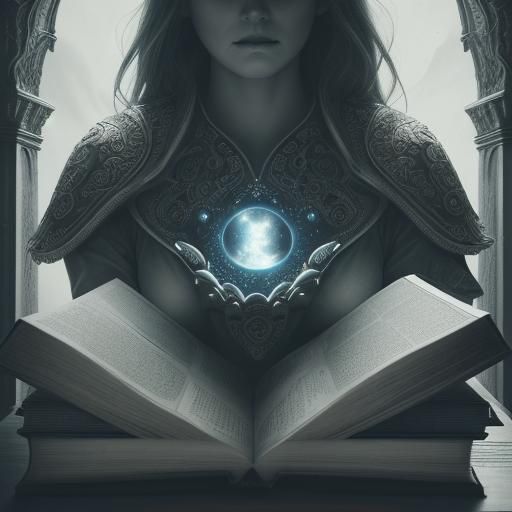 Fantasy World Emerges from Book: Hyperrealistic Utopia