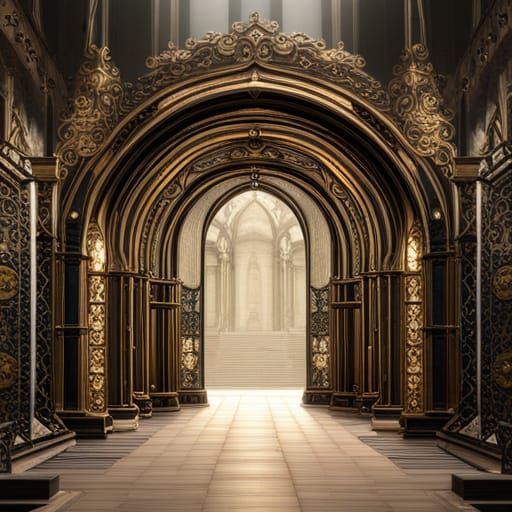 Ornate Portal to a Fantasy Realm