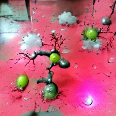 Abstract Geometric Acid Rain Pattern