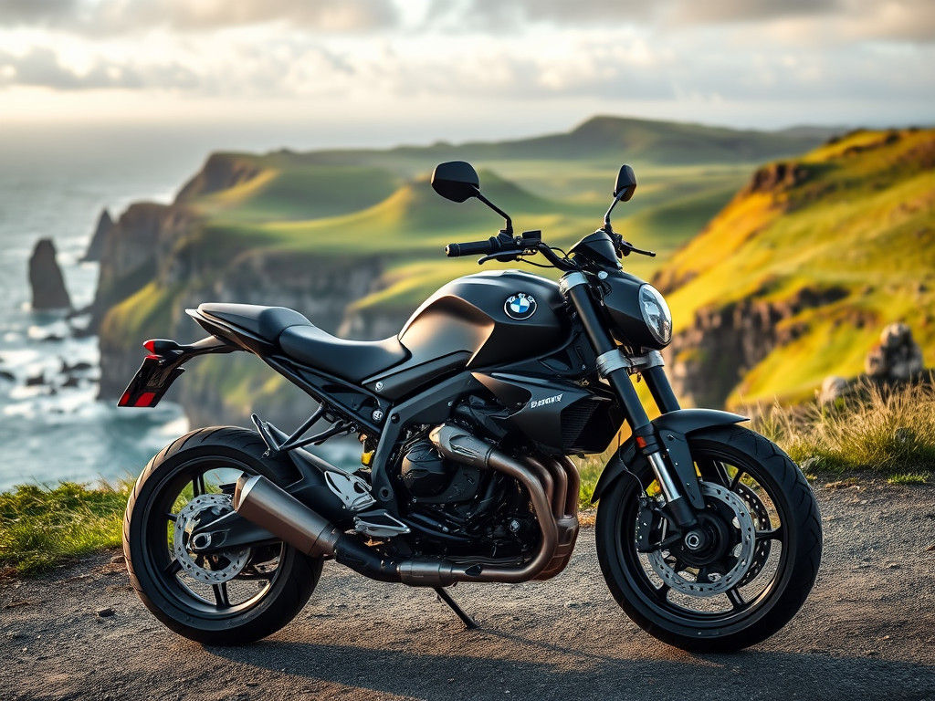 BMW Motorcycle on Irish Coast in 8K