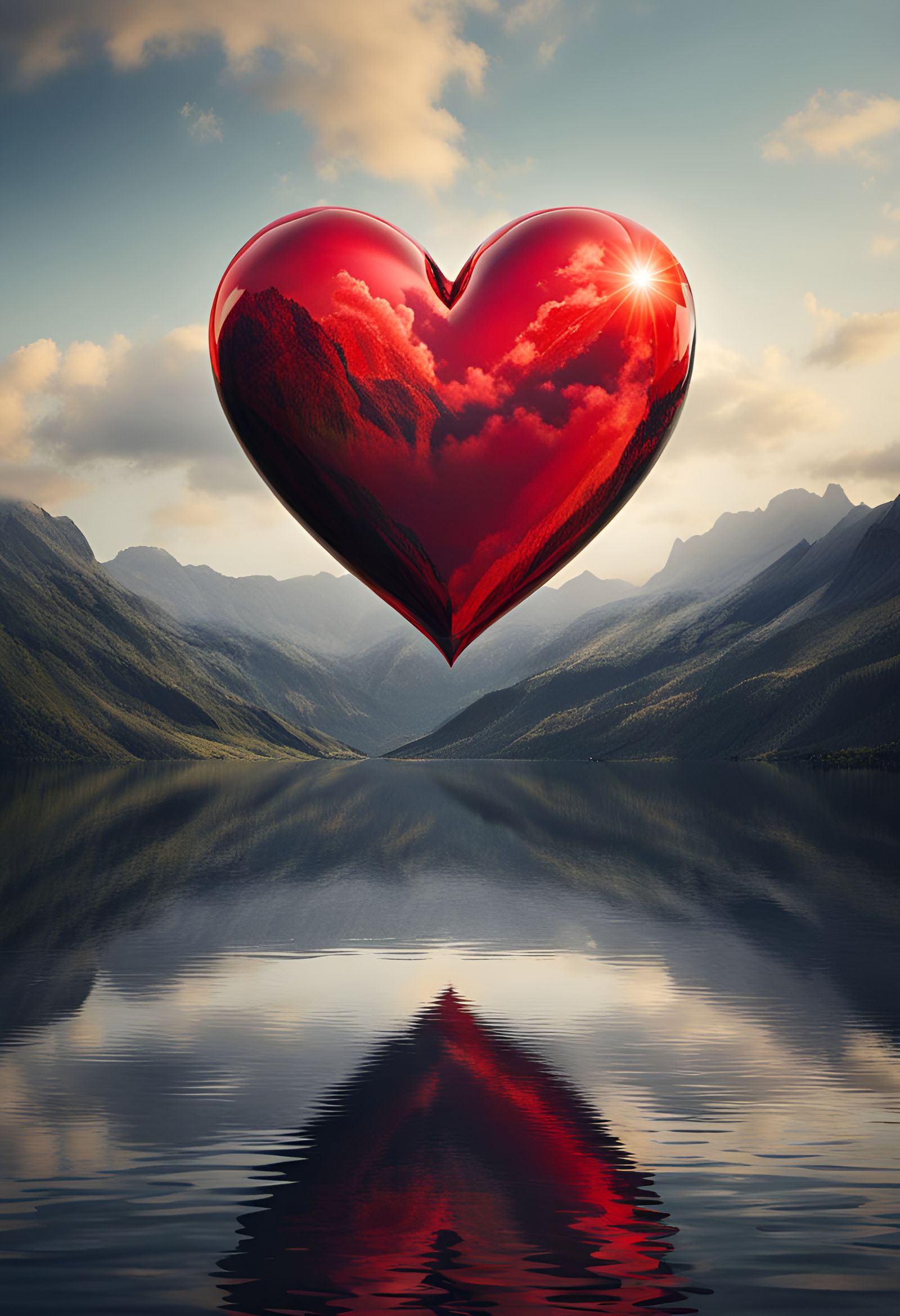 Reflected heart