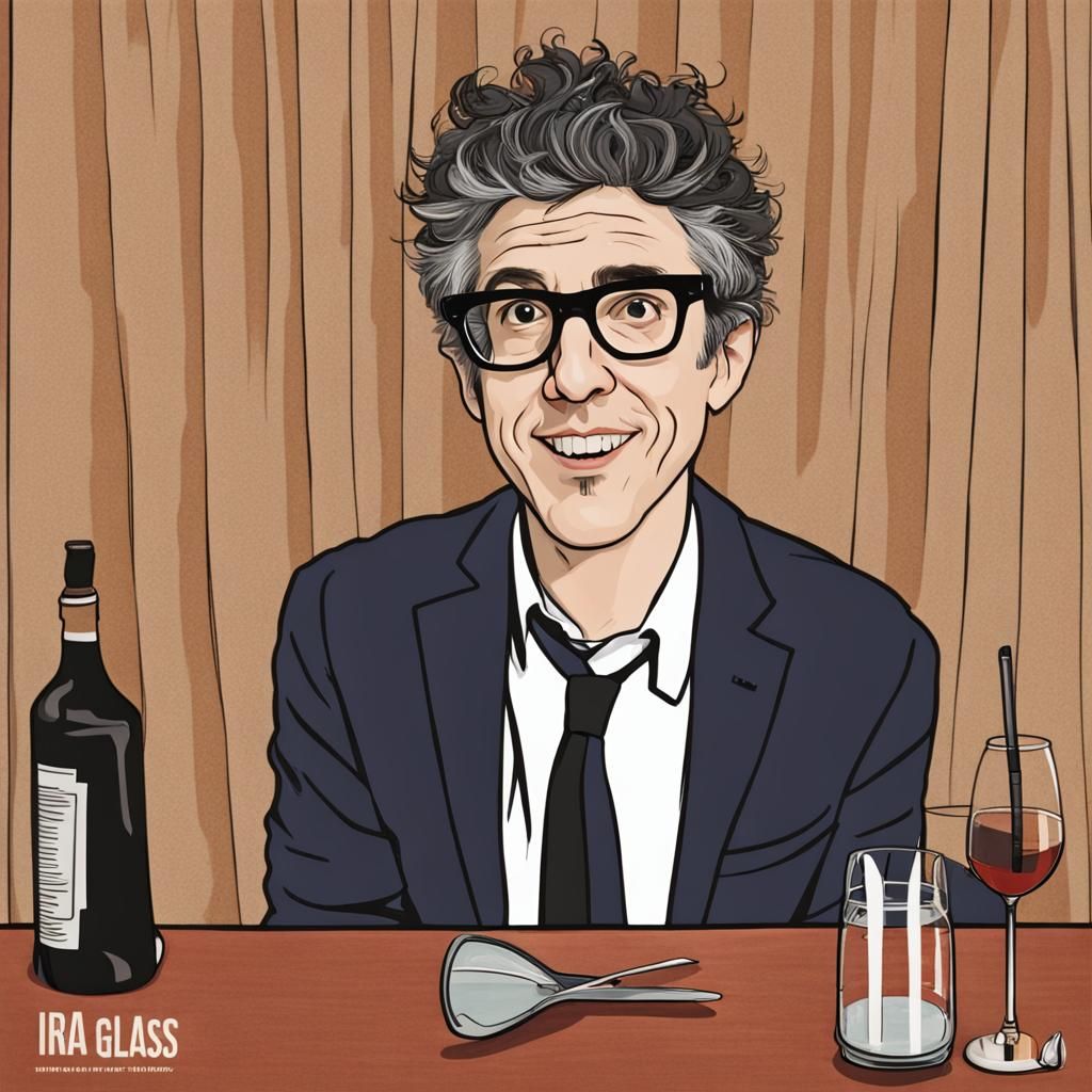 Ira Glass in a Glass: AI Interpretation