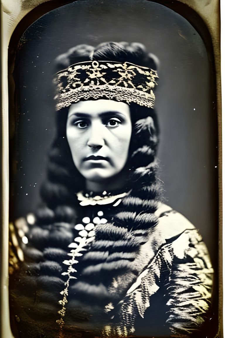 In her fanciest clothes